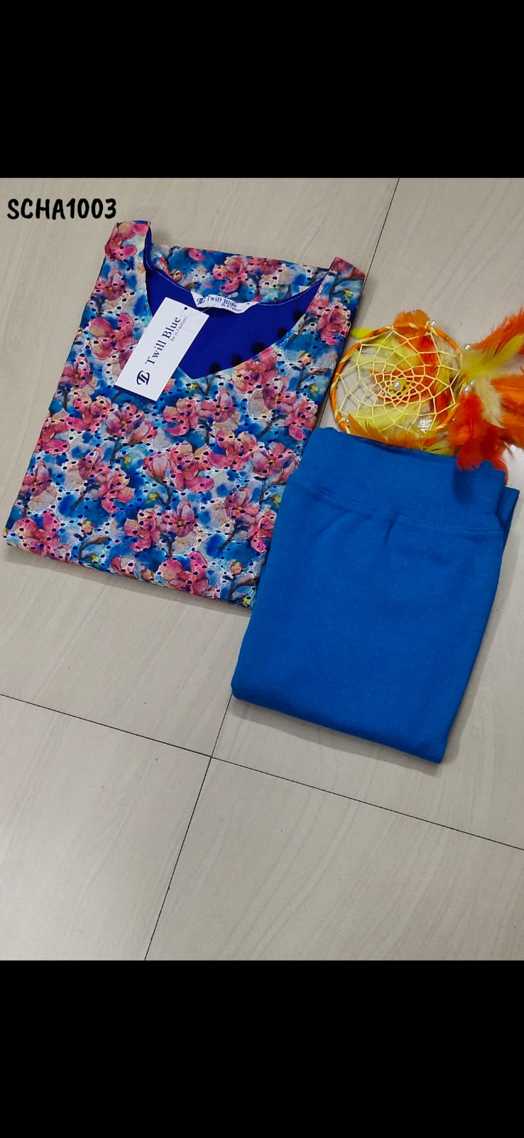 Hakoba Cotton Kurti Set – Kurti, Jegging & Shawl Combo Options Available