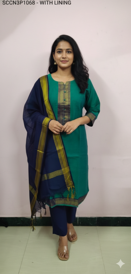 Chettinadu Cotton 3Pcs Set