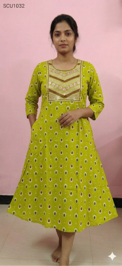 Rayon Umbrella Kurtis