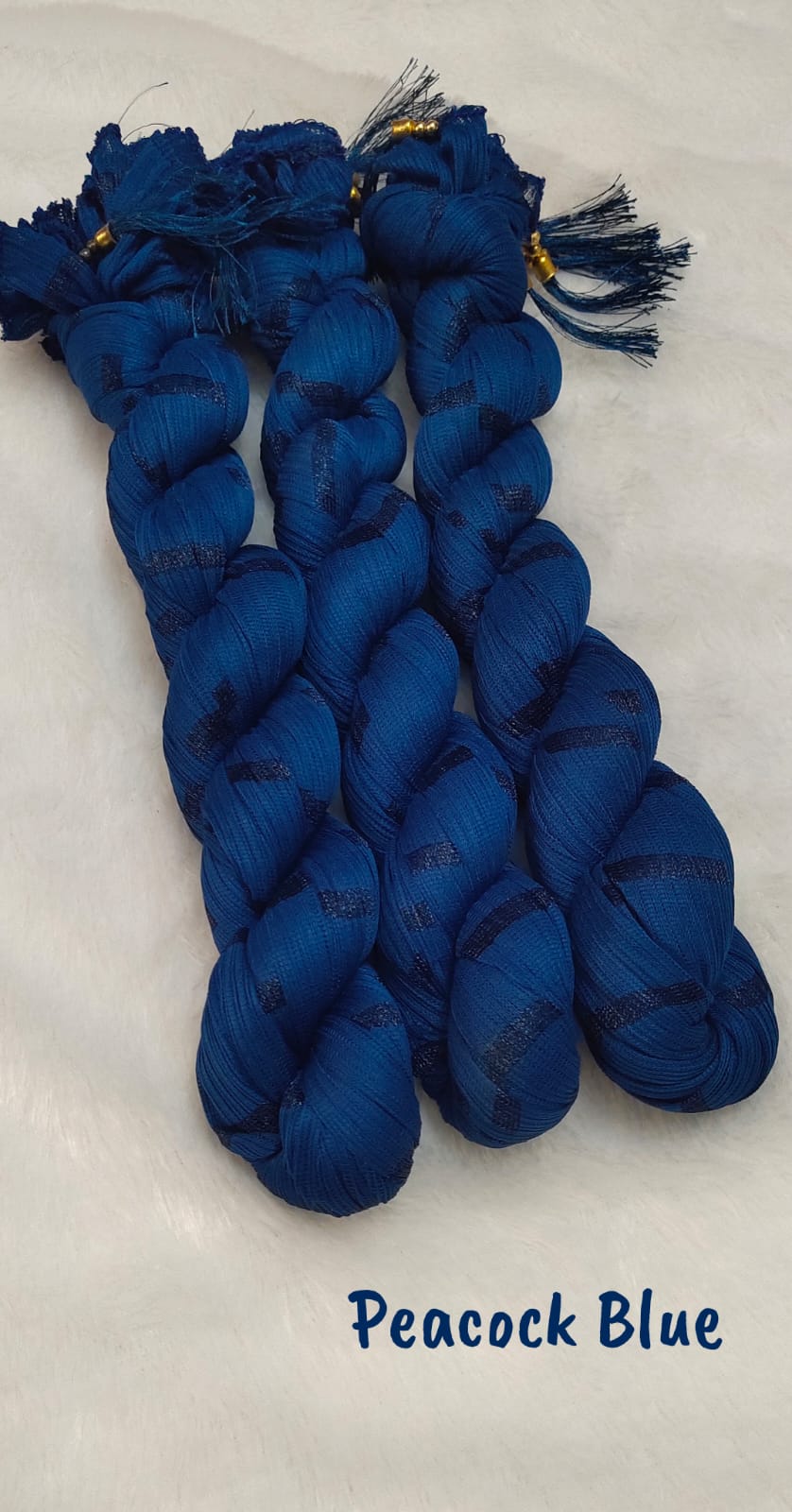 Chiffon Shawl - Peacock Blue